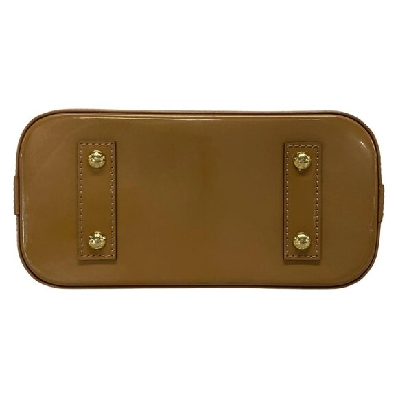 LOUIS VUITTON Alma BB Rose Velours Monogram Vernis Handbag 788-080825 - Picture 5 of 14